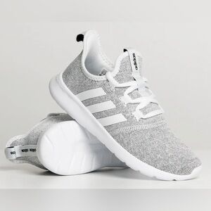 Adidas Women's Cloudfoam Pure 2.0 Running Shoe, Grey/White, sz 10